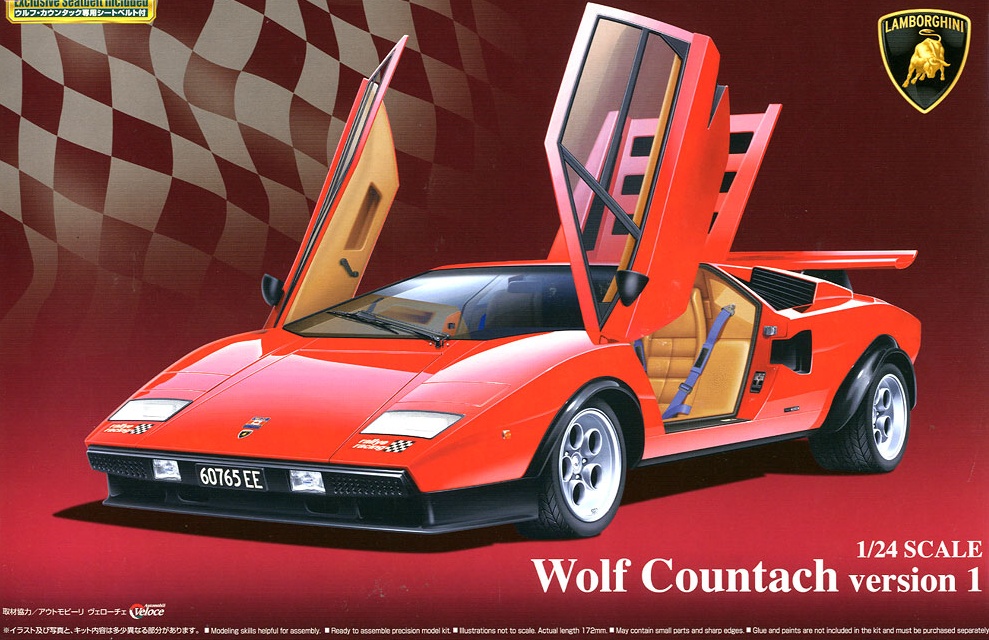 Plastikbausatz Auto Bausatz Countach Wolf Version 1