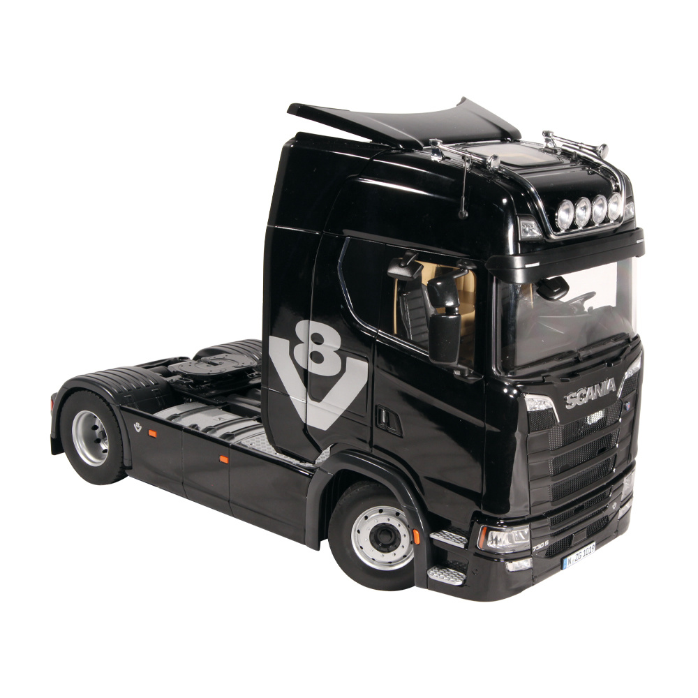 Sammler-Modell :: Lastwagen (LKW) :: Scania 730S schwarz V8 1:18