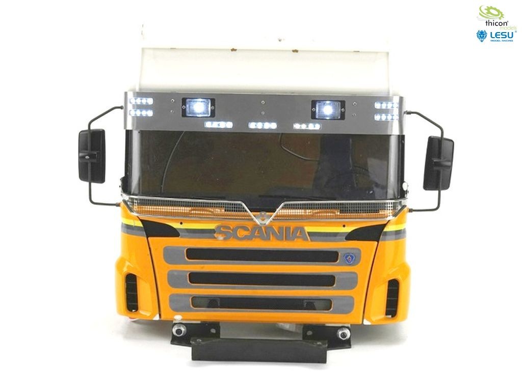 RC Fahrzeug :: RC LKW :: RC LKW Zubehör :: 1:14 Sonnenblende Metall mit LED  für Scania