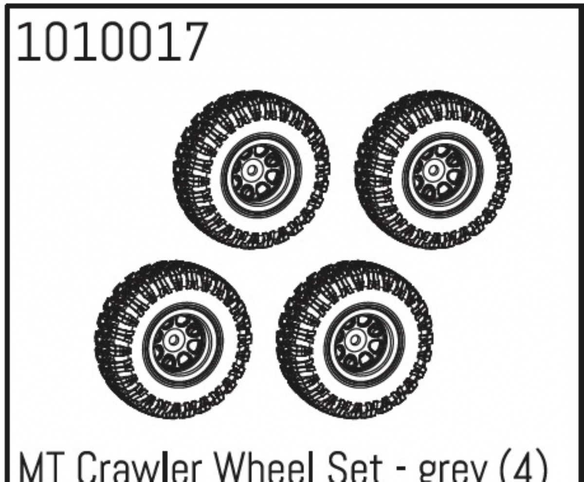 RC Fahrzeug Zubeh r Und Ersatzteile MT Crawler Wheel Set Grey 4 RC Fahrzeug Zubeh r Und Ersatzteile MT Crawler Wheel Set Grey 4