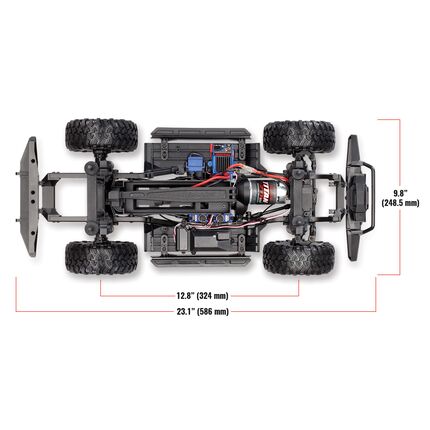 Traxxas TRX-4 Defender 1/10スケール Traxxas TRX4 Land Rover Defender 1:10 RTR mit Clipless Body