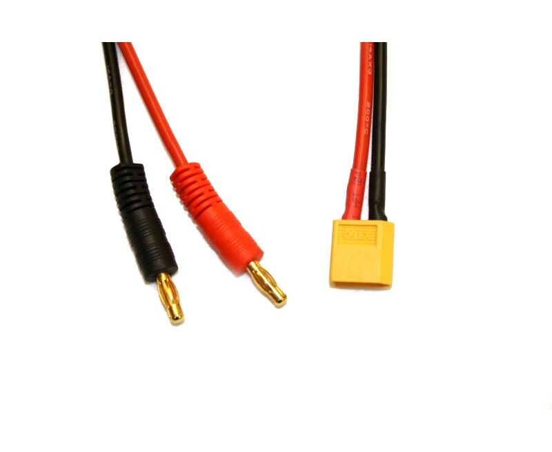 2 X Premium XT60 Cavo Di Ricarica Maschio Per Batteria Lipo 30 Cm