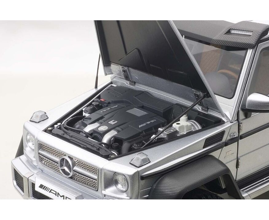Sammler Modell Auto Mercedes G63 Amg 6x6 Silber 1 18 G N M