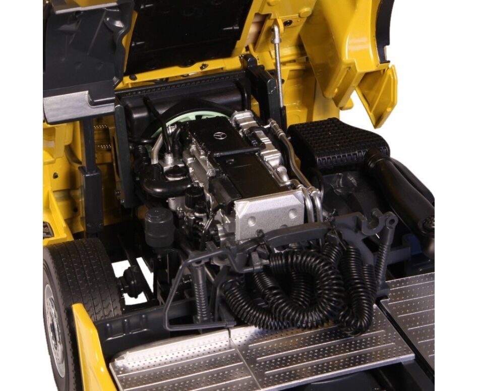 Mercedes Actros Gigaspace 1/18 NZG - Camion CATERPILLAR Jaune